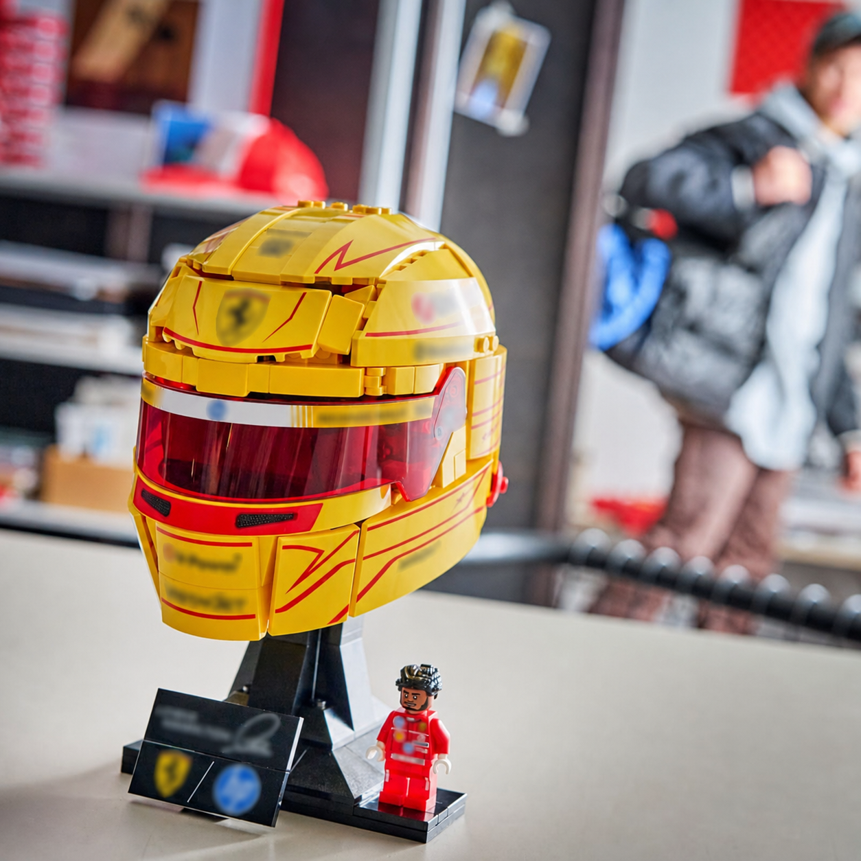 Ferrari Lewis Hamilton Helmet (884 Pcs) - 1:1 ambient gallery image 7