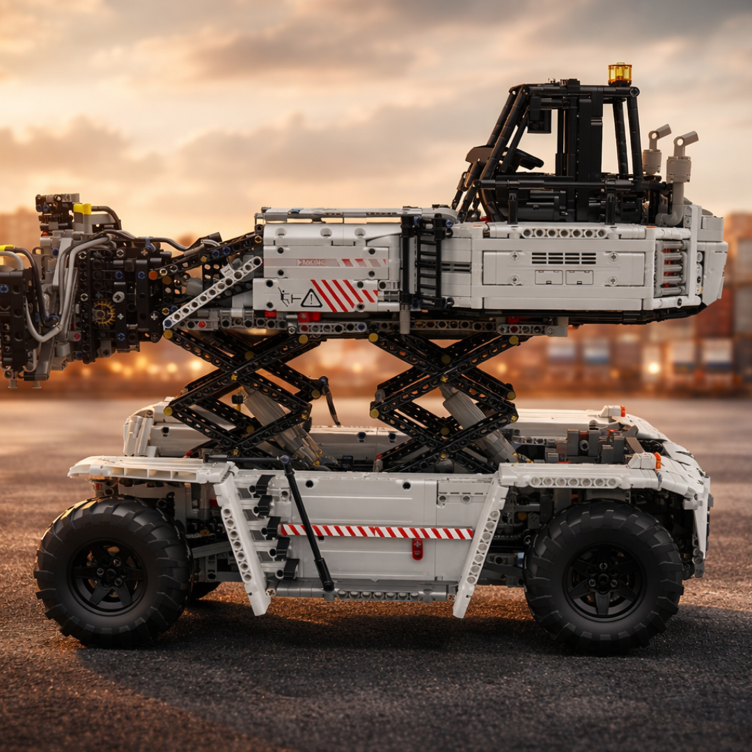 Wózek widłowy do kontenerów Biały (4878 elementów) 