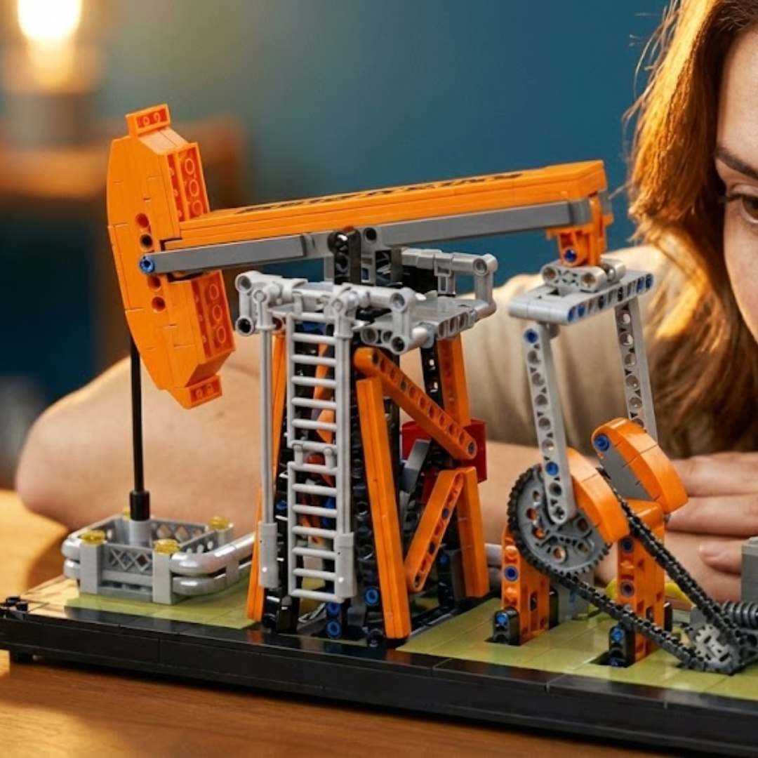 Ölbohrturm-Bausatz (840 Teile) 