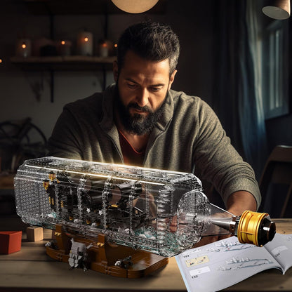 Black Pearl in the Bottle (2206 pcs)