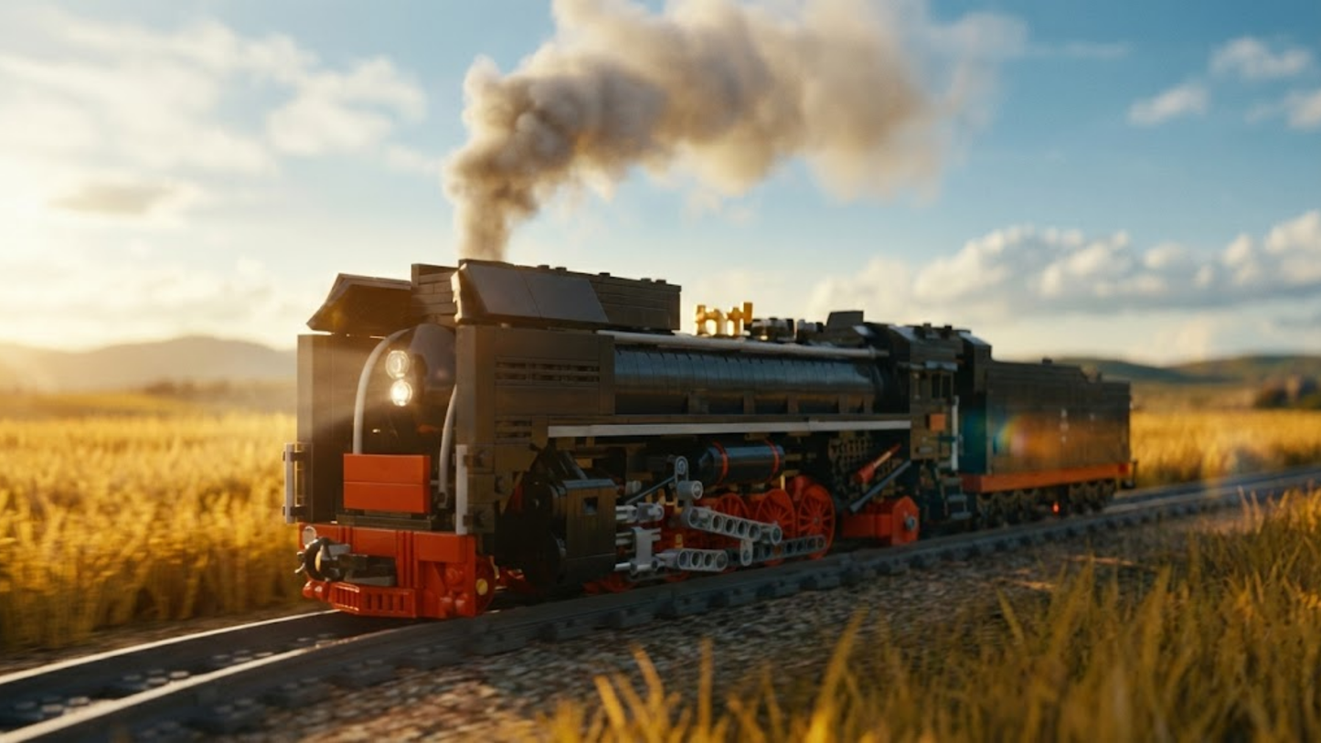 QJ-Dampflokomotive (1511 Teile) 