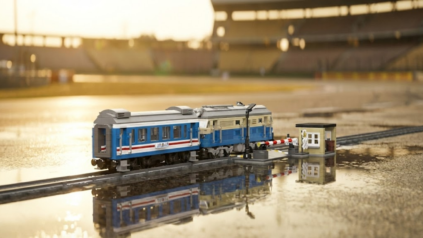 Locomotive diesel télécommandée DF4B (1212 pièces) 