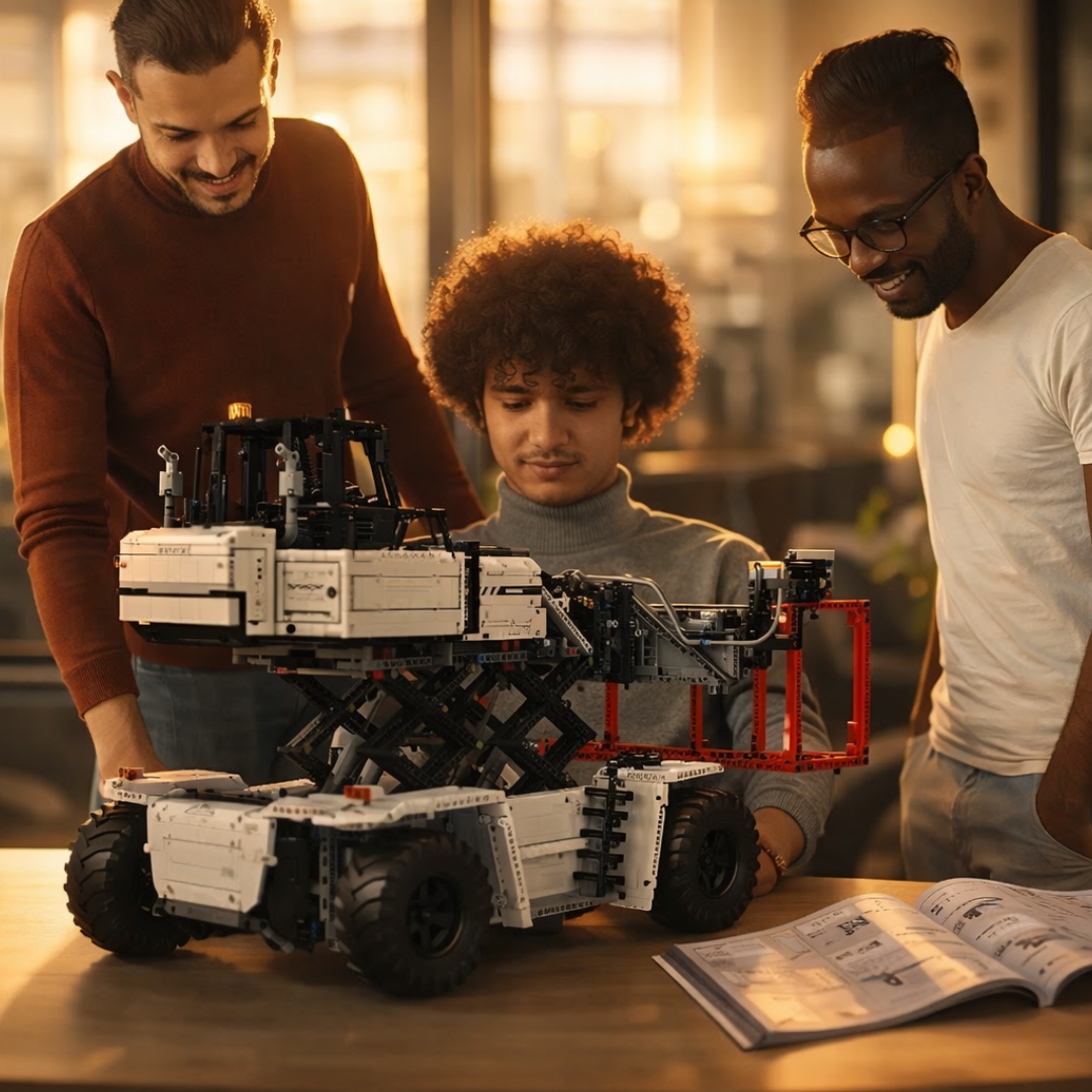 Wózek widłowy do kontenerów Biały (4878 elementów) 