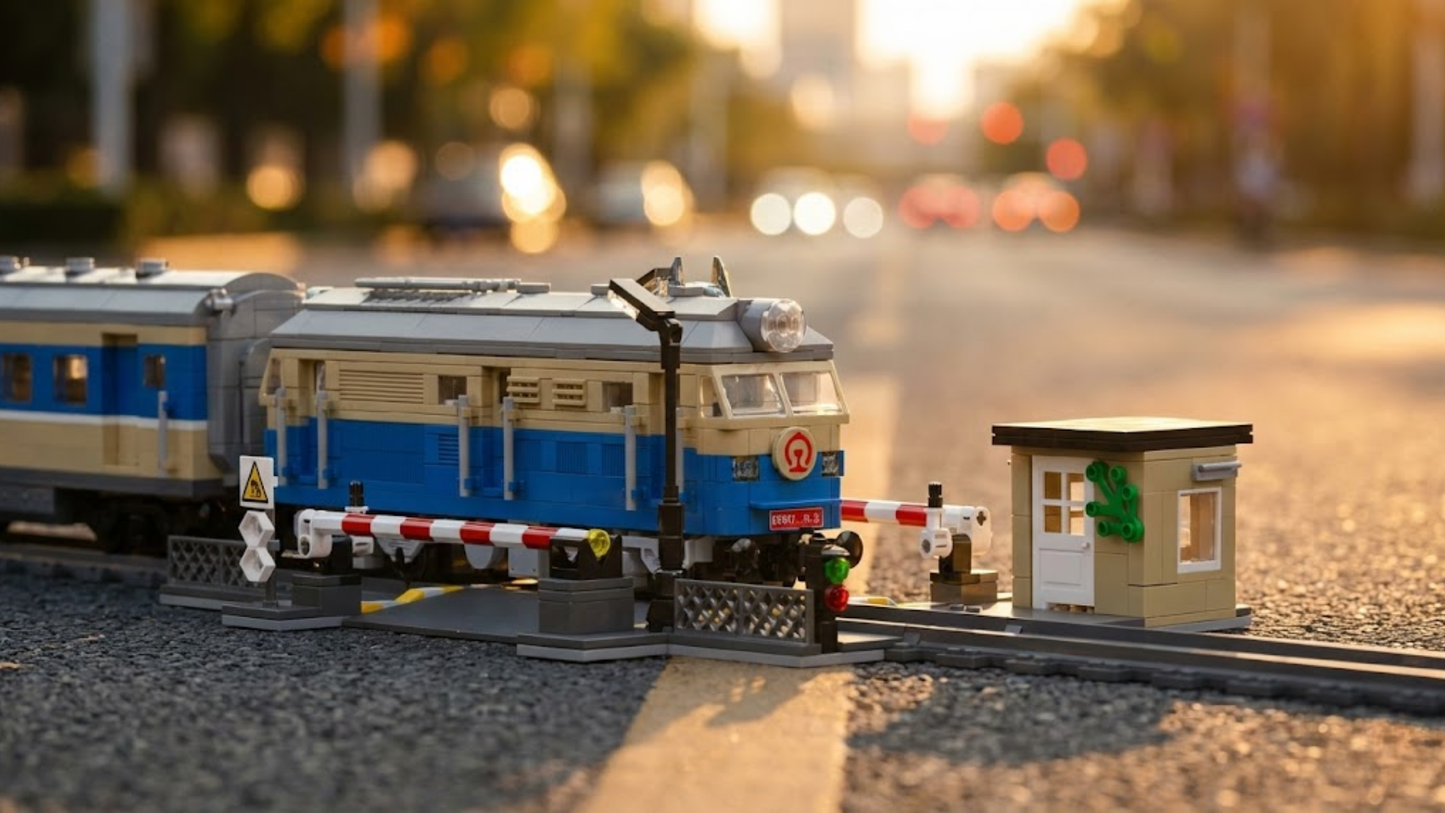 Locomotive diesel télécommandée DF4B (1212 pièces) 