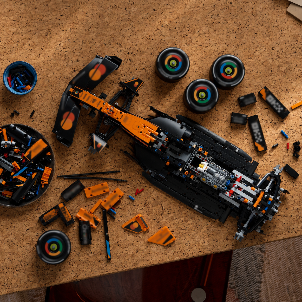 Oranje Formule 1-auto - Beschrijvingsmedia 9