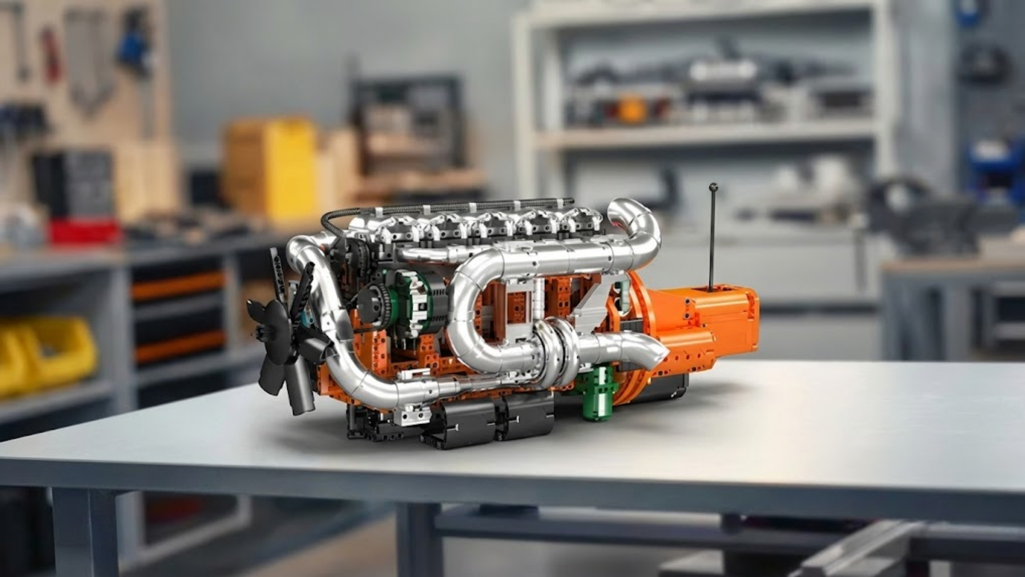 Inline-6 Truck Engine & Transmission (3236 pcs)