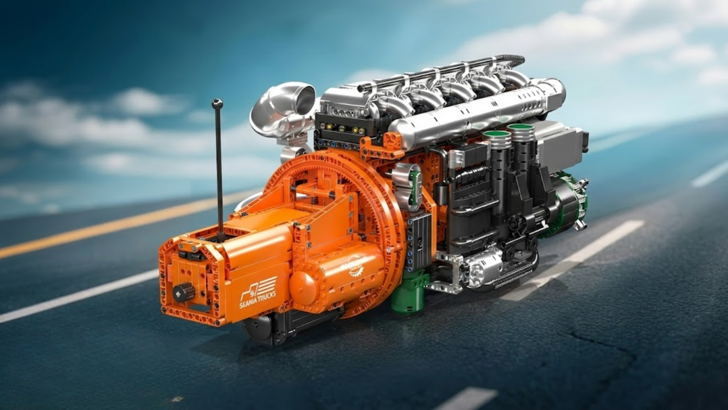 Inline-6 Truck Engine & Transmission (3236 pcs)
