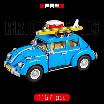 Bricks Fans cover - Blue Surf Beetle (1167 Pcs)