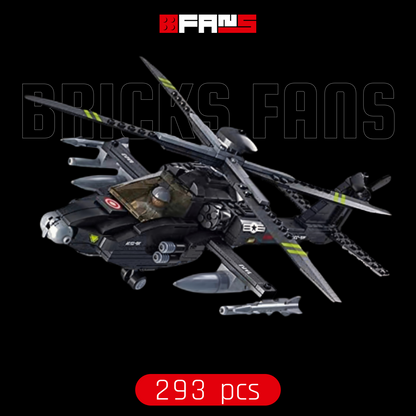 Hélicoptère Boeing AH-64 Apache (293 pièces) - Couverture officielle