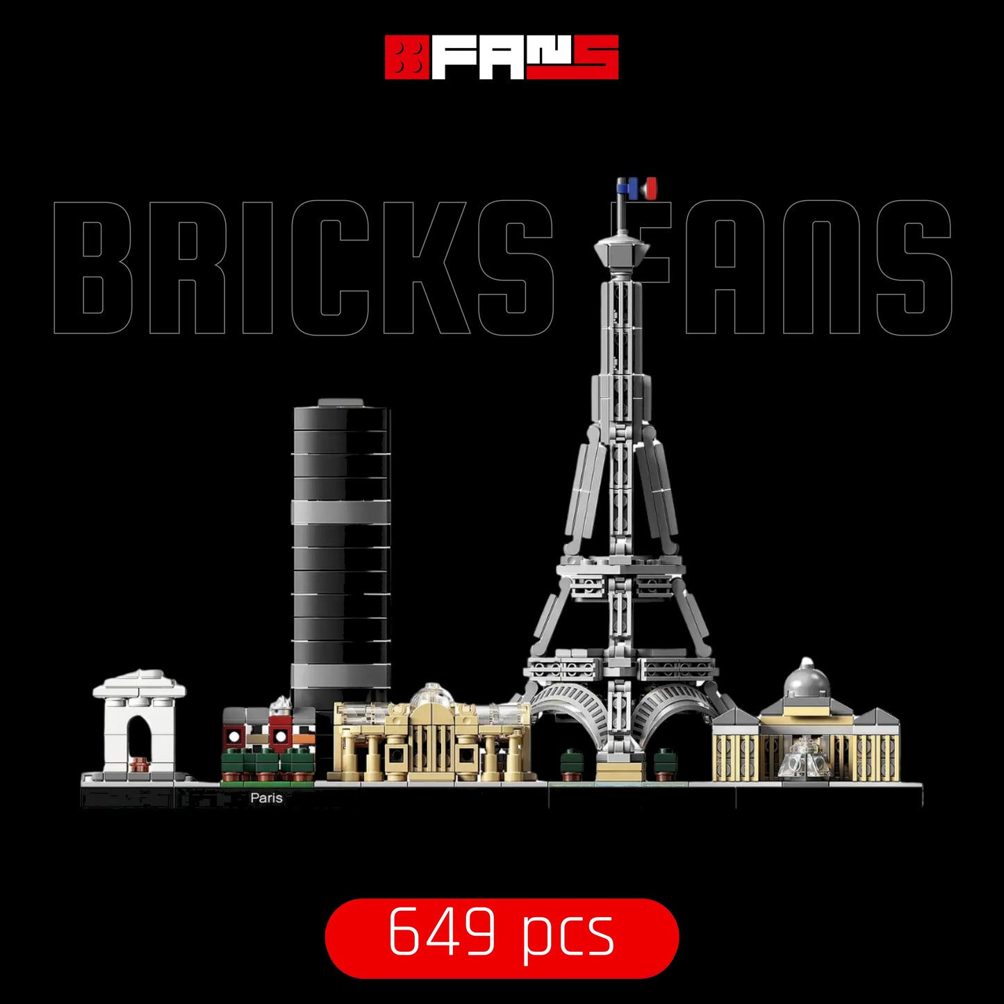 Paris City Skyline (649 pz) - Copertina Bricks Fans