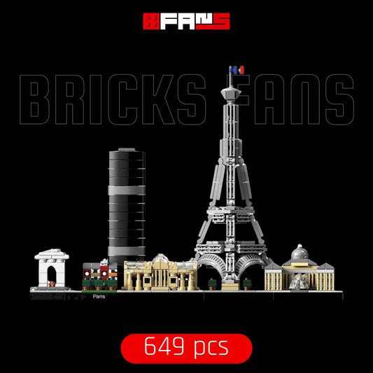 Paris City Skyline (649 Stück) – Bricks Fans Cover