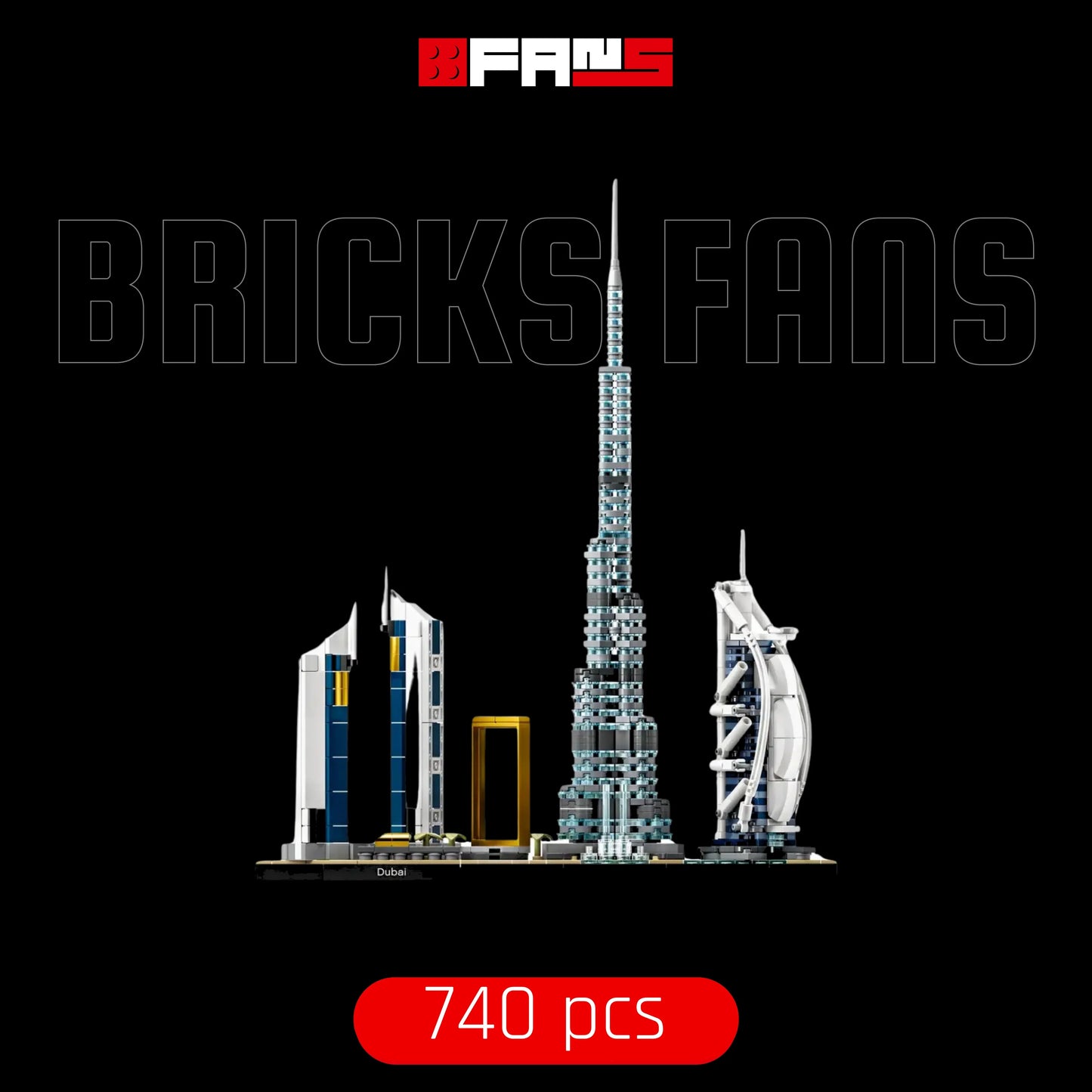 Dubai City Skyline (740 pz) - Copertina Bricks Fans
