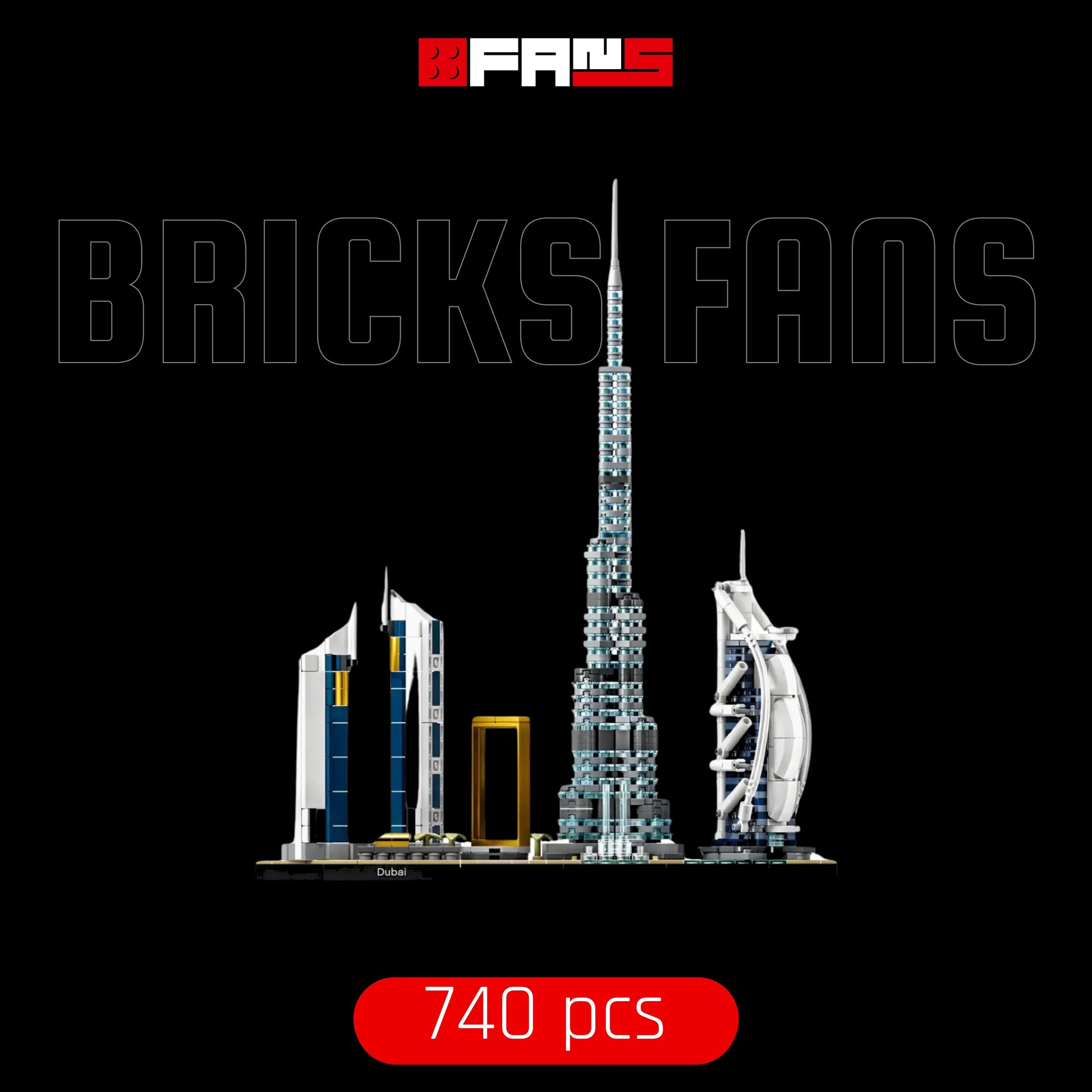 Dubai City Skyline (740 pz) - Copertina Bricks Fans