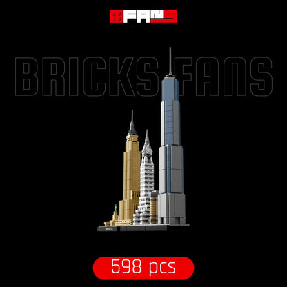 Skyline di New York City (598 pz.) - Copertina Bricks Fans