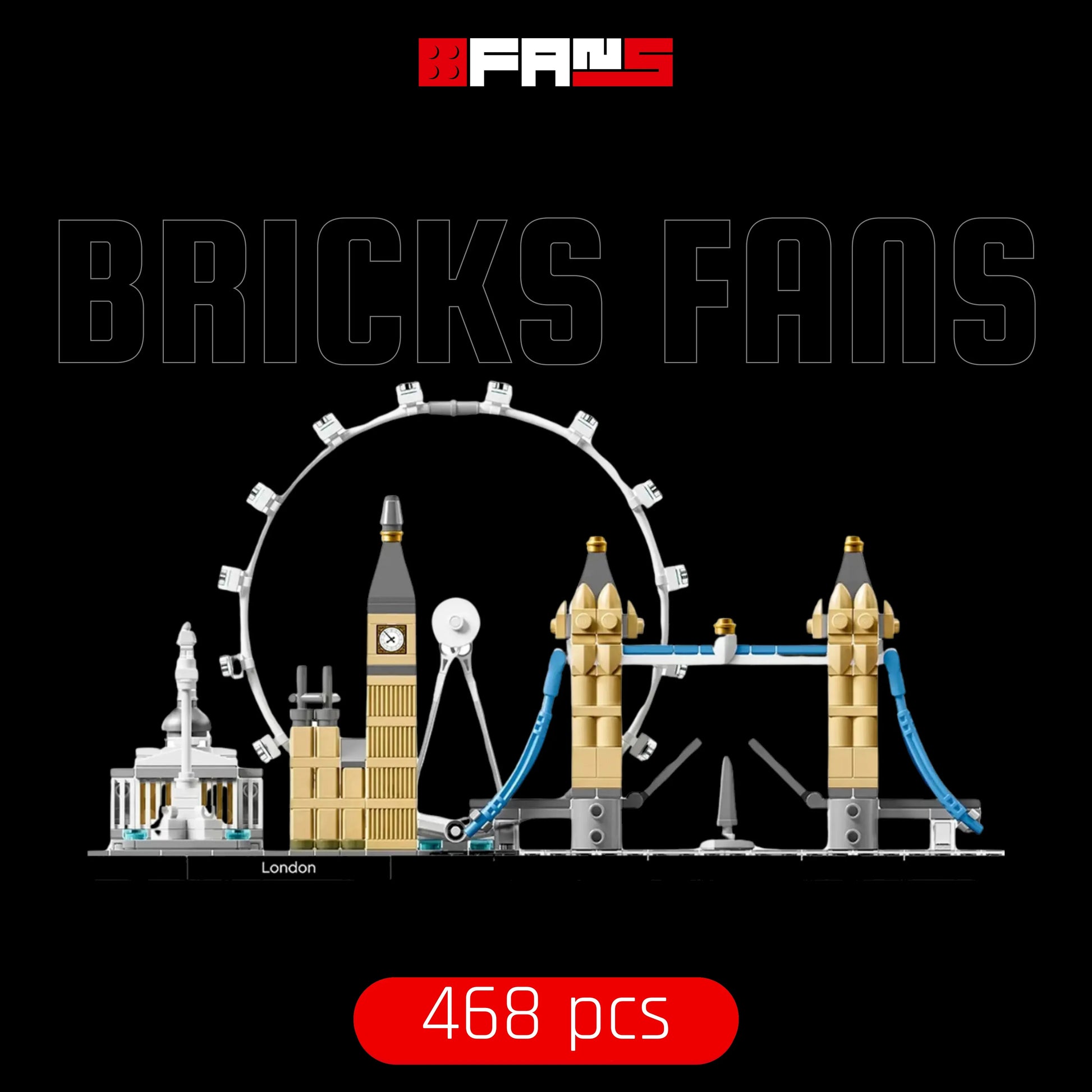 London City Skyline (468 pz) - Copertina Bricks Fans