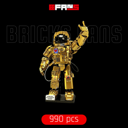 Astronaut de aur (990 piese) - Capac Bricks Fans