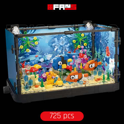 Acquario tropicale: coralli illuminati (725 pezzi) - Copertina di Bricks Fans