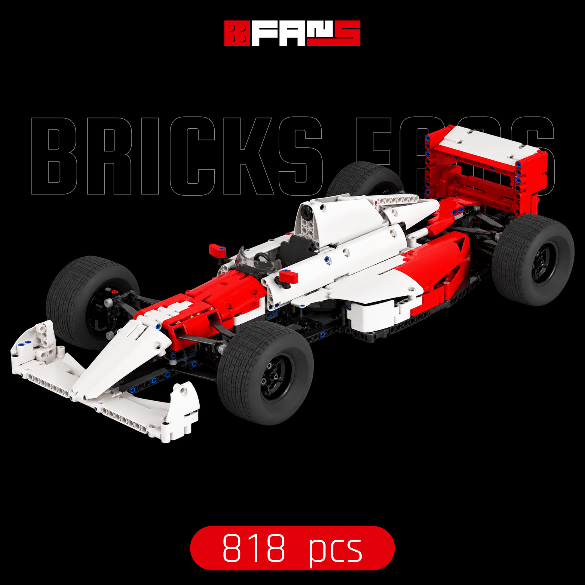 Bricks Fans cover - Formula 1 Ayrton Senna (818 pcs)