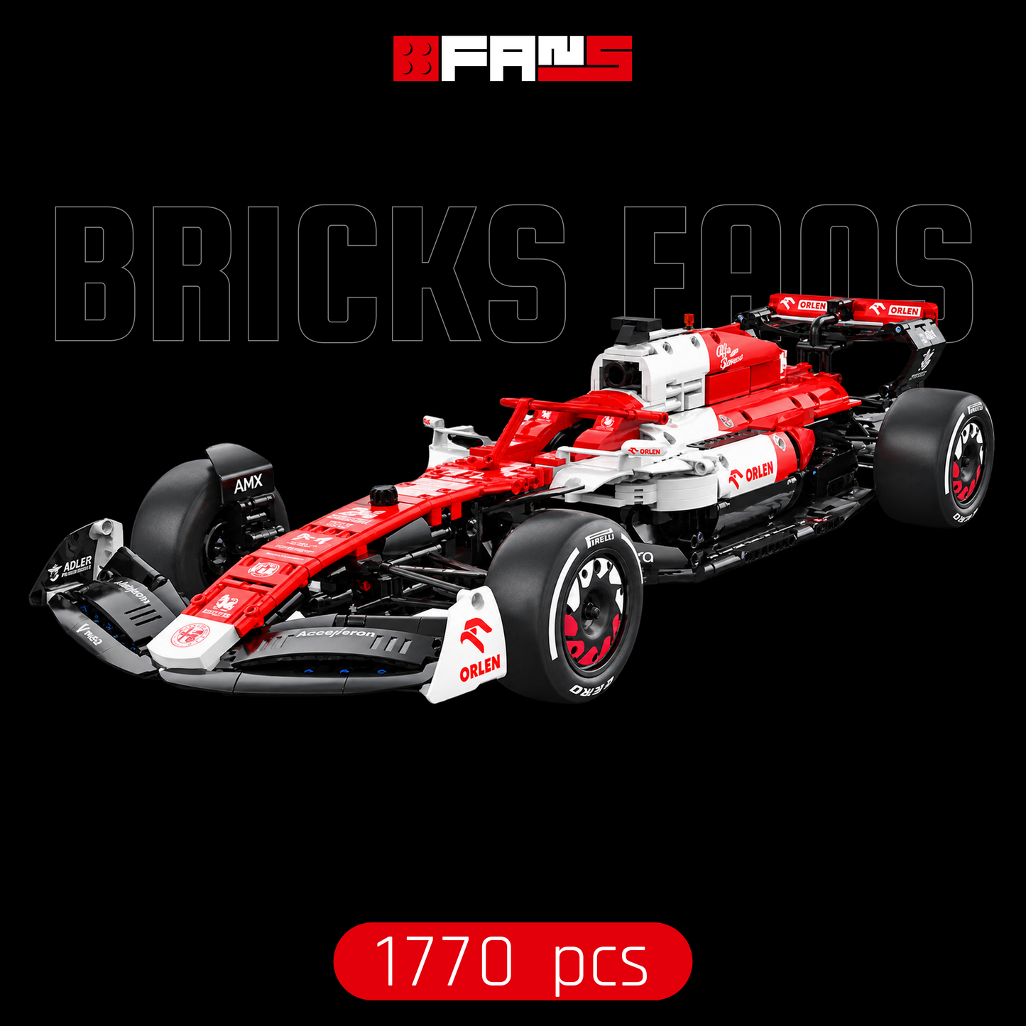Bricks Fans cover - Formula 1 ORLEN C42 (1770 pcs)