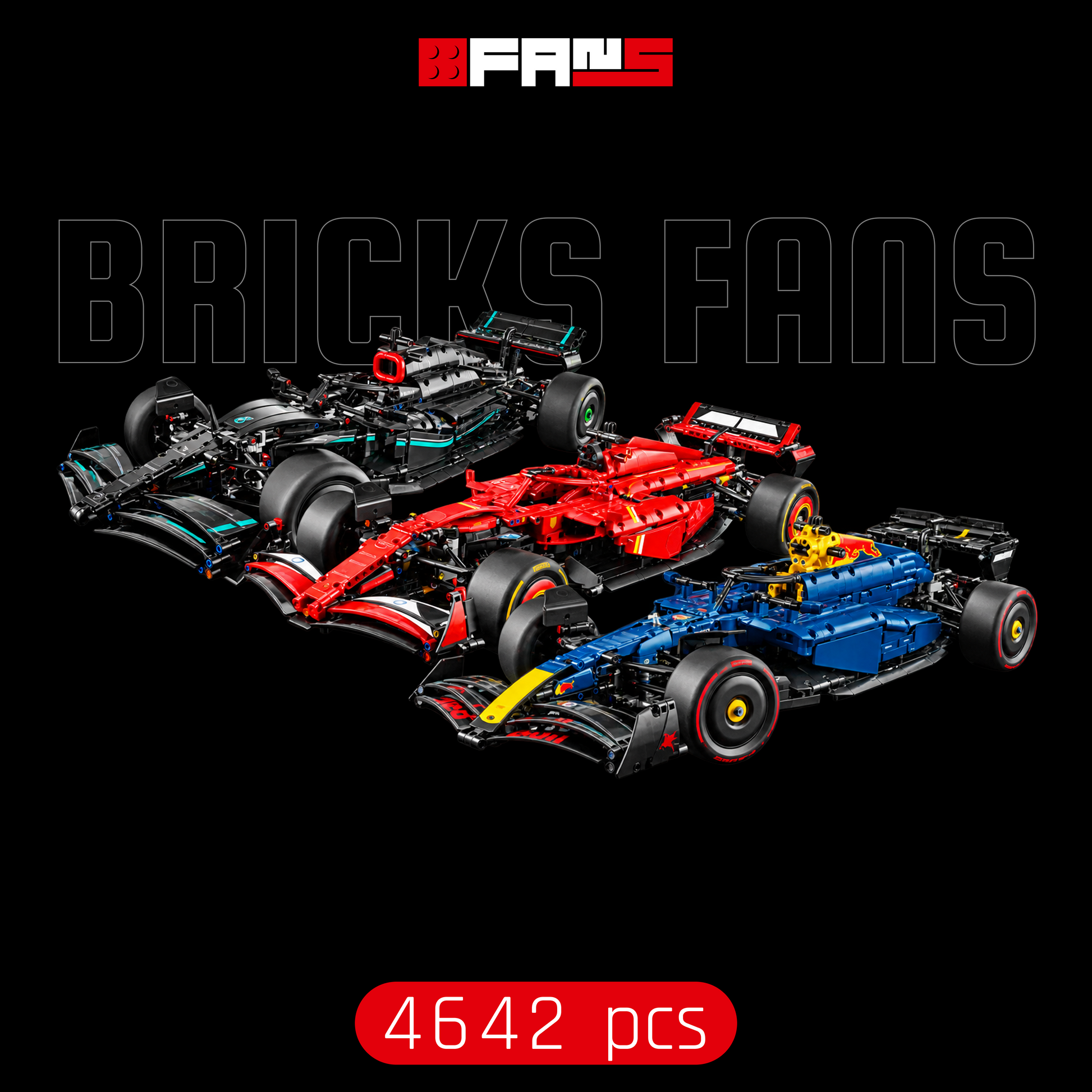 Bricks Fans cover - Formula 1 Triple Car Bundle – SF24, W14 and RB20