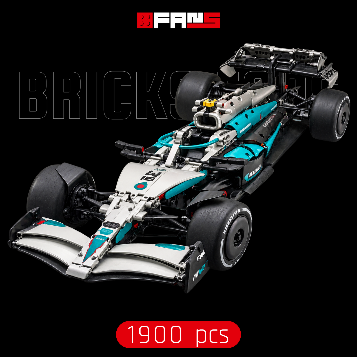 Bricks Fans cover - Formula 1 W15 (1900 pcs)