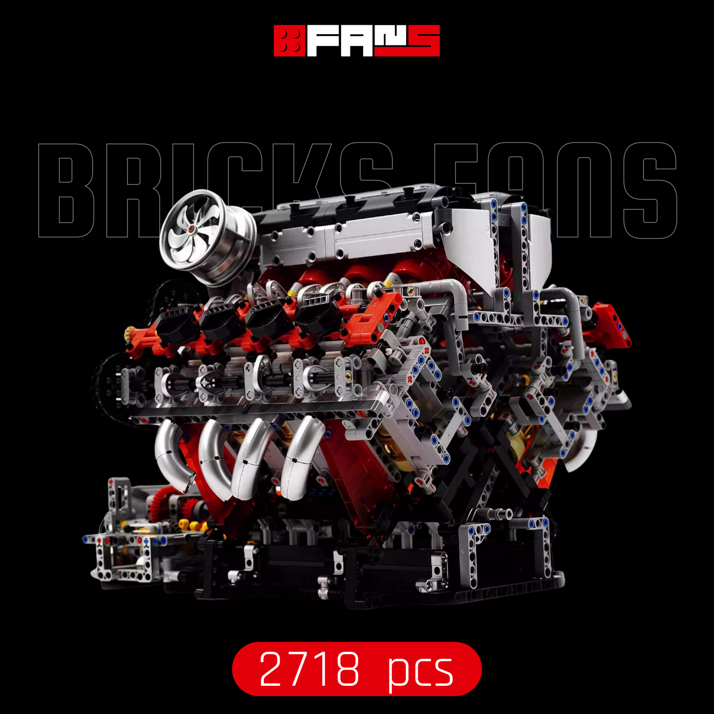 V8 Engine (2718 pcs)