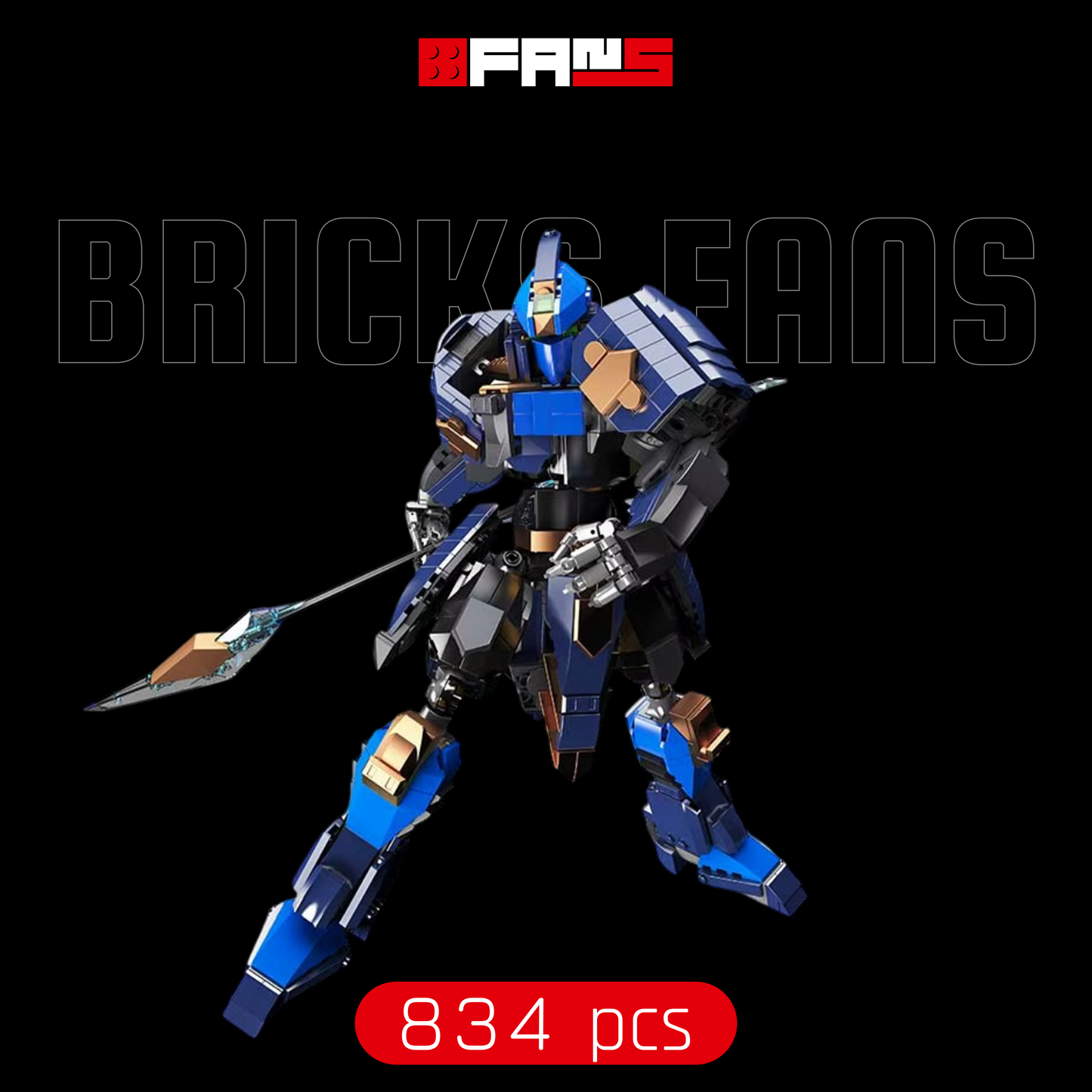 Guan Yu: General of the Azure Spear (834 pcs)