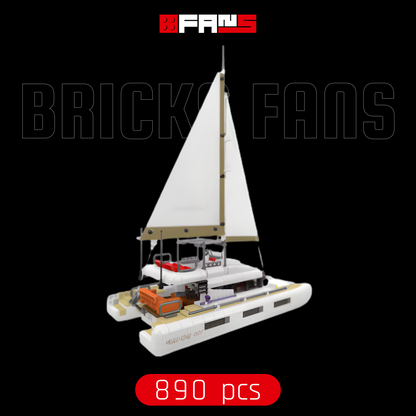 Catamaran Sailboat (890 pcs)