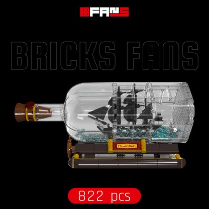 Mini Black Pearl in a Bottle (822 pcs)