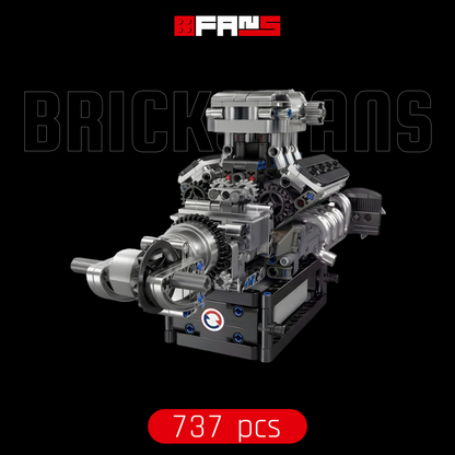 Turbocharged V8 Engine (737 pcs)