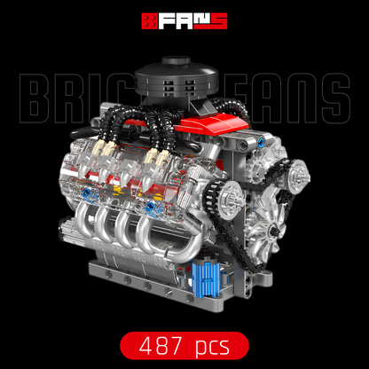 Motore V8 Motorizzato Chevy LSX454 (487 pezzi) 