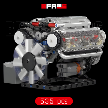 Moteur V8 motorisé (535 pièces) 