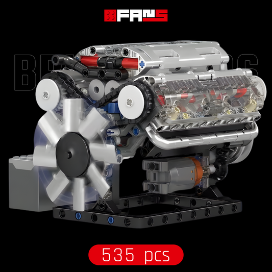 Moteur V8 motorisé (535 pièces) 