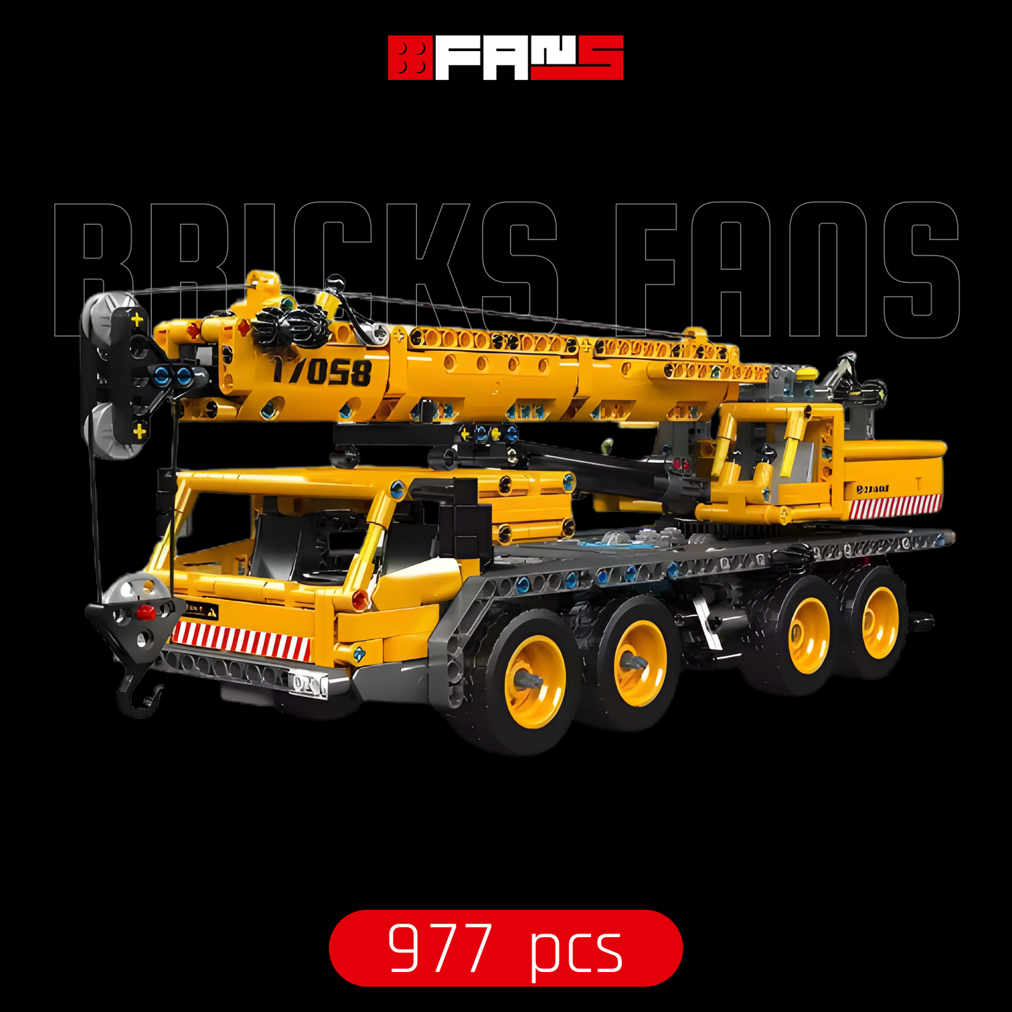 Модель мобильного крана (997 деталей) 