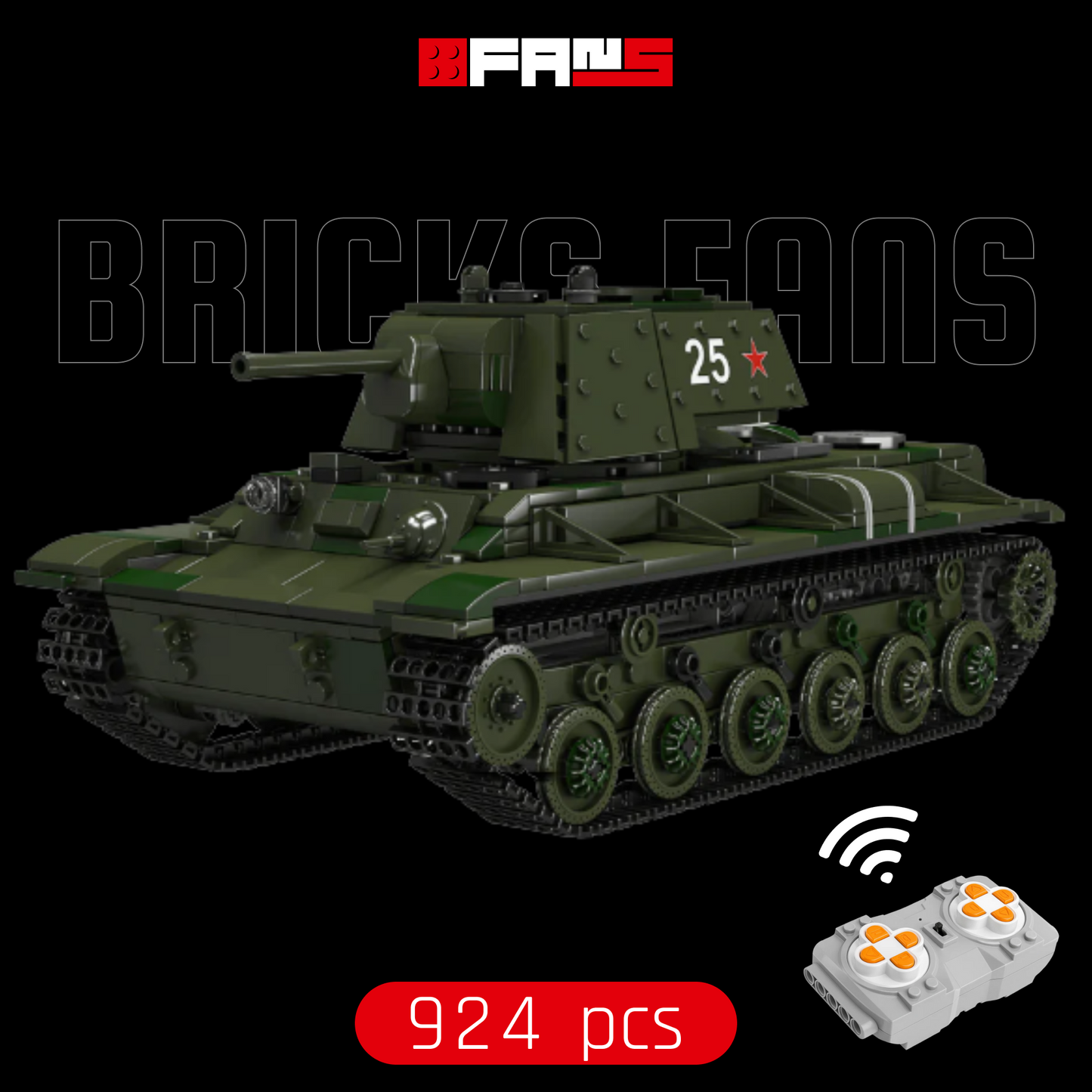 Czołg KV-1 (924 elementy) 