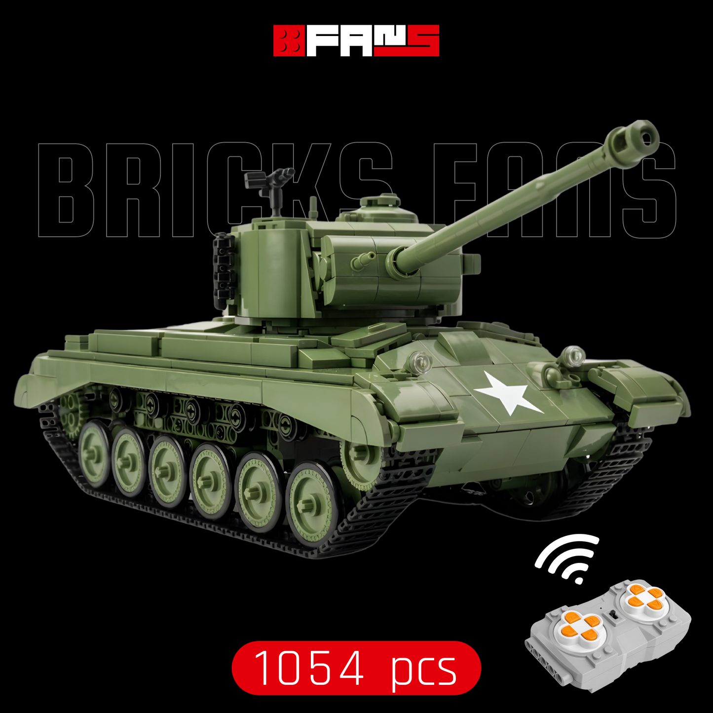 M26 Schwerer Panzer (1054 Teile) 