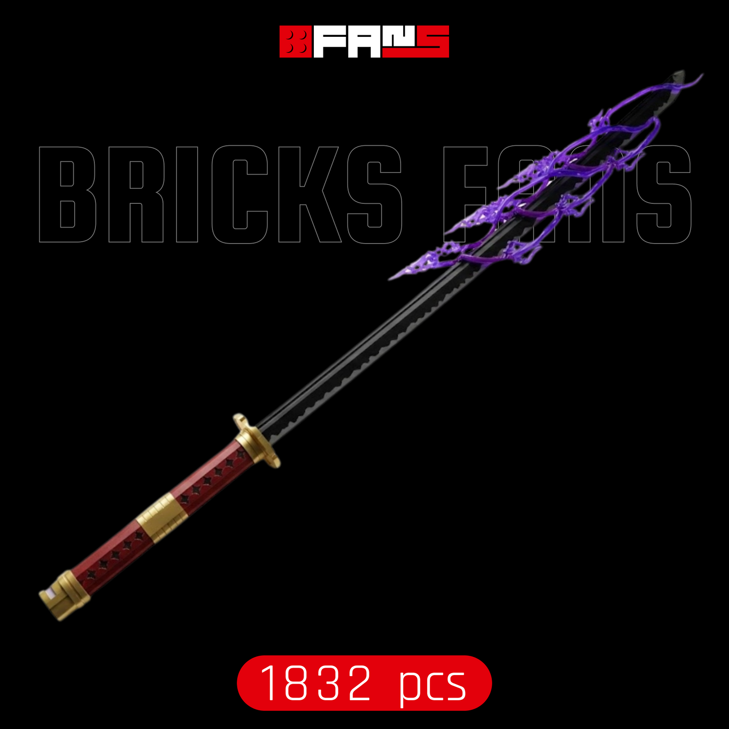 Crimson Energy Katana (1832 elementy) 