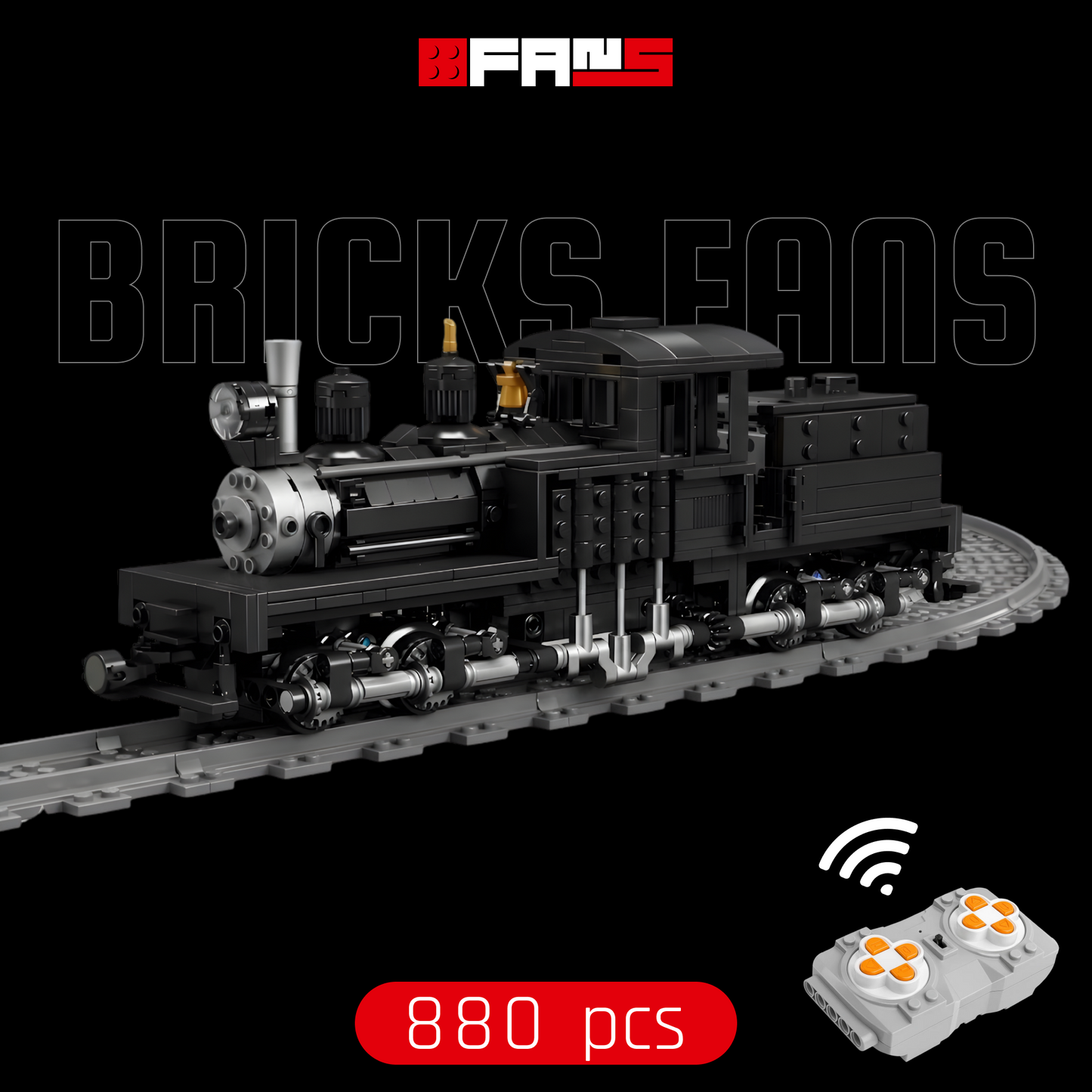 Shay-Dampflokomotive (880 Teile) 