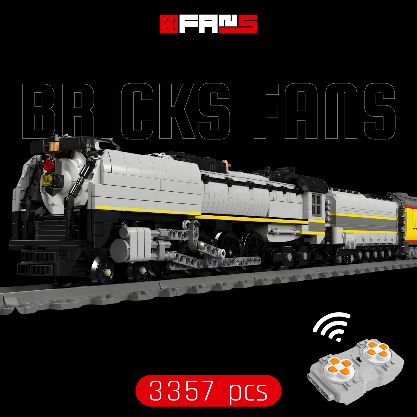 Locomotive à vapeur Union Pacific 844 (3357 pièces) 