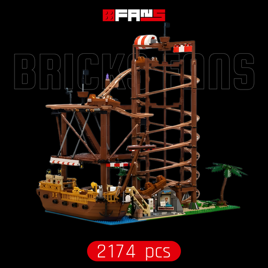 Double Helix Roller Coaster (2174 pcs)