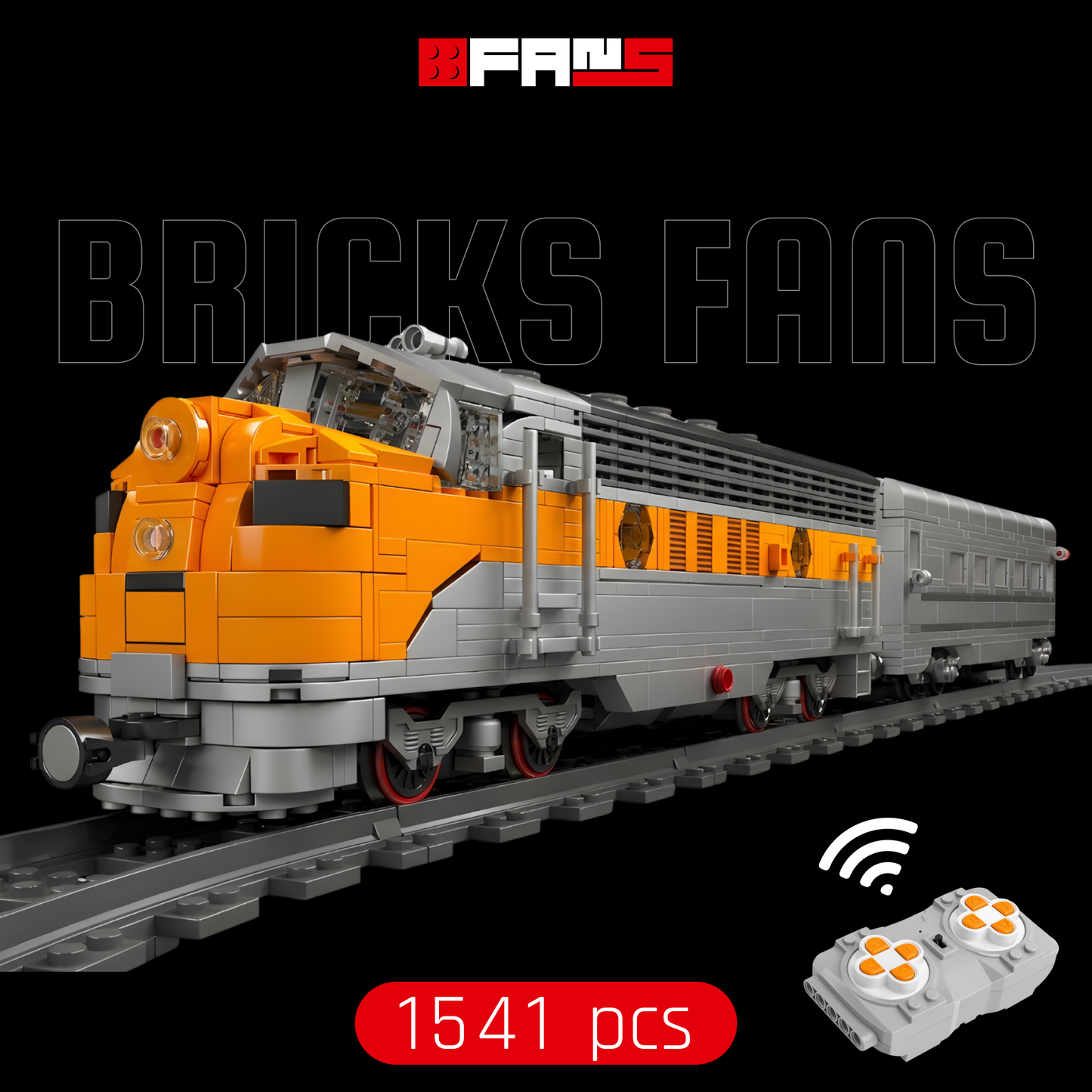 USA EMD F7 WP Diesellokomotive (1541 Teile) 