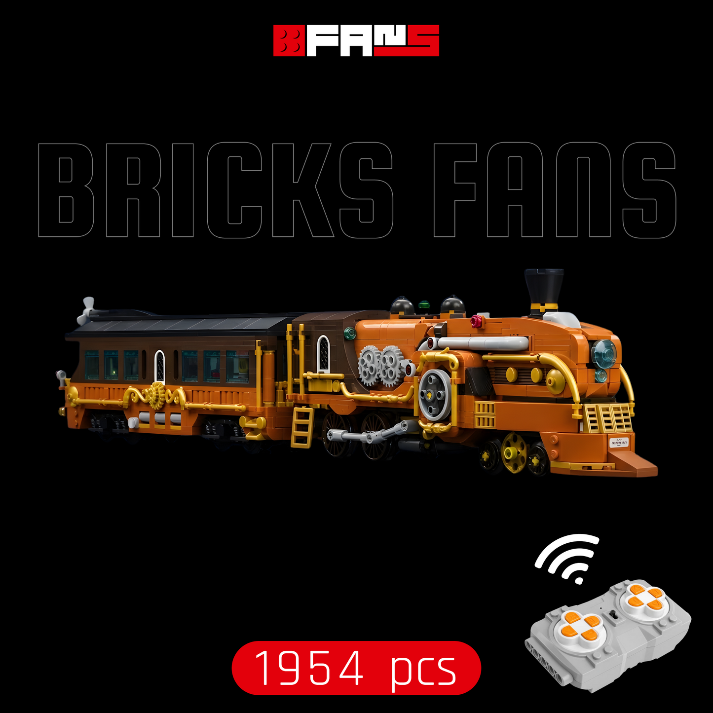 Steampunk Stoomtrein (1954 stuks) 