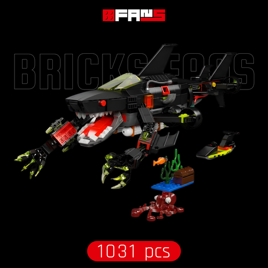 Mecha Shark Submarine (1,031 pcs)