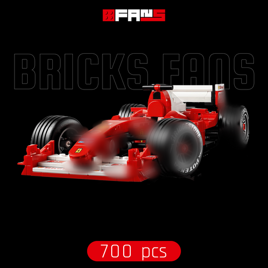 Coche de Fórmula 1 Retro Rojo (700 piezas) 