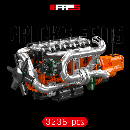 Inline-6 Truck Engine & Transmission (3236 pcs)