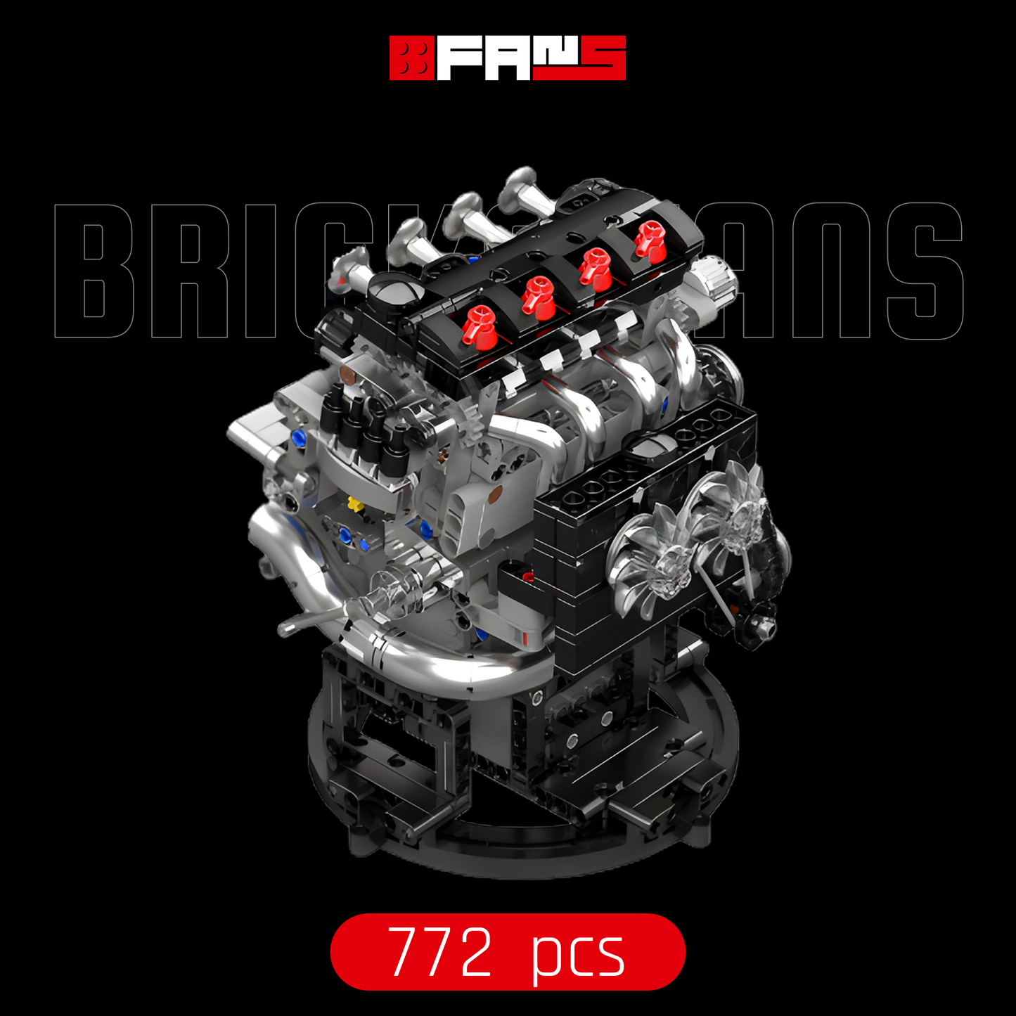 Motorized VTEC Engine Model (772 pcs)