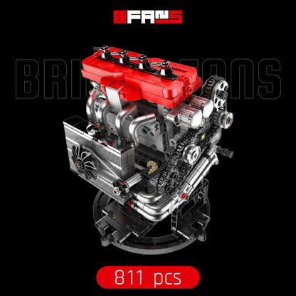 4G63T Turbocharged Inline-Four Engine Model (811 pcs)
