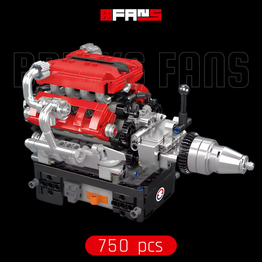 Italian Scuderia V8 Engine (750 pcs)