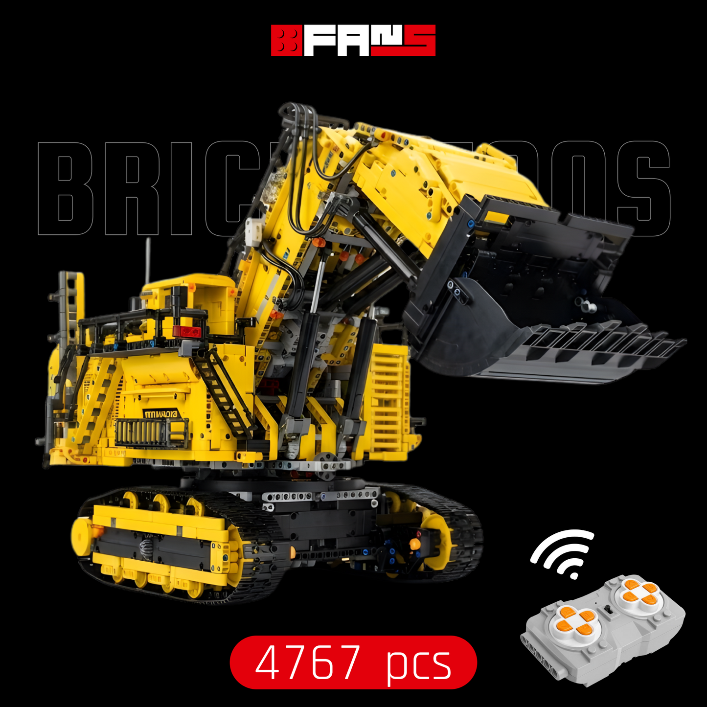 Liebherr R 9800 Górniczy Żółty (4767 elementów) 