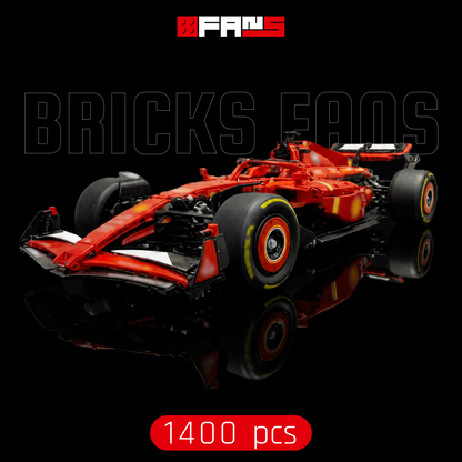 Roter Formel-1-Wagen (1400 Teile) 